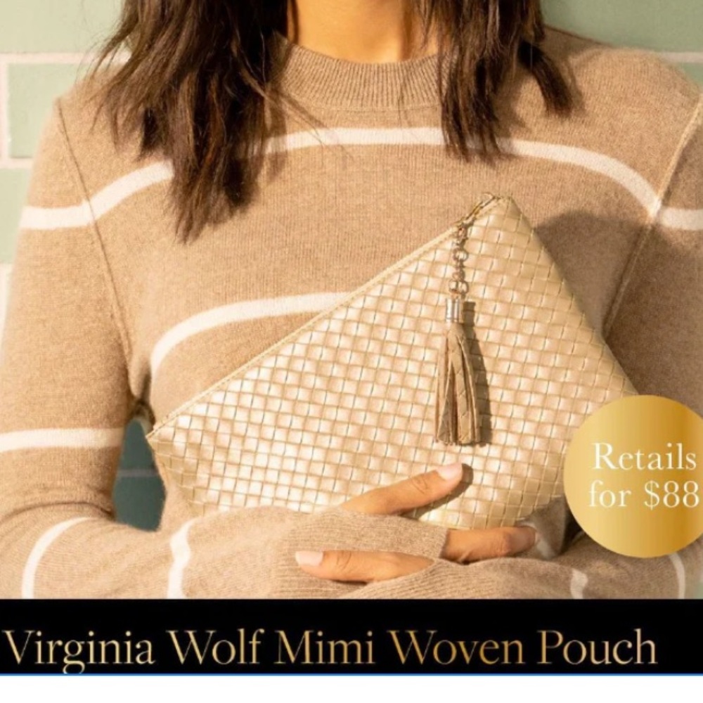 Virginia Wolf ⚜️ gold metallic Mimi Curateur Clutch